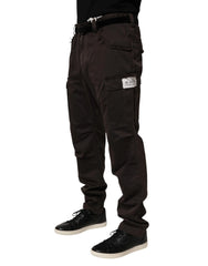 Dolce & Gabbana Brown Re- Edition Cotton Men Cargo Pants - IT50 | L