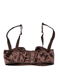 Dolce & Gabbana Brown Semi-Pad Underwire Balconette Underwear - IT2 | S