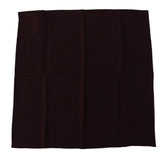 Dolce & Gabbana Brown Silk Blend Square Wrap Handkerchief Scarf - Scarves & Shawls