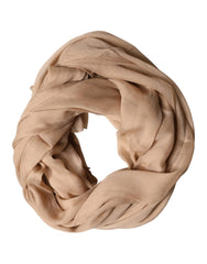 Dolce & Gabbana Brown Silk Stole Neck Wrap Shawl Men Scarf