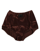 Dolce & Gabbana Brown Silk Stretch High Waist Girdle Underwear - IT2 | S - Shapewear