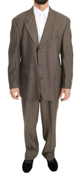 Dolce & Gabbana Brown Single Breasted Wool Suit - IT54 | XL - Pant Suits
