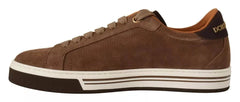 Dolce & Gabbana Brown Suede Logo Low Top Sneakers Men Shoes - EU39/US6 - Sneakers