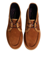 Dolce & Gabbana Brown Suede Nubuck Leather Desert Ankle Boots Shoes - Boots