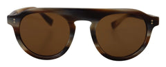 Dolce & Gabbana Brown Tortoise Oval Full Rim Eyewear DG4306 Sunglasses - Sunglasses