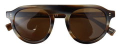 Dolce & Gabbana Brown Tortoise Oval Full Rim Eyewear DG4306 Sunglasses - Sunglasses