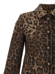 Dolce & Gabbana Brown Virgin Wool Blazer - IT46
