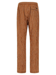 Dolce & Gabbana Brown Viscose Casual Pants