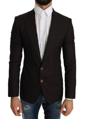 Dolce & Gabbana Brown Wool SICILIA Jacket Coat Blazer - IT44 | XS - Sport Jackets