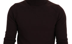 Dolce & Gabbana Brown Wool Turtle Neck Pullover Sweater - IT46 | S - Sweaters