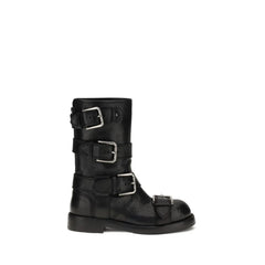 Dolce & Gabbana Buckled leather Boots - Boots