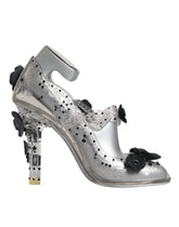 Dolce & Gabbana Clear Floral Crystal CINDERELLA Heels Shoes - EU38/US7.5 - Heels