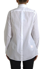 Dolce & Gabbana Cotton Collared Long Sleeves Shirt White - Shirts