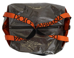 Dolce & Gabbana Cotton Men Large Fabric Green Shopping Tote Bag