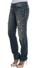 Dolce & Gabbana Crystal Embellished GIRLY Slim Fit Jeans - IT36 | XS - Jeans