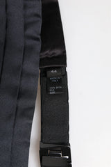 Dolce & Gabbana Dark Blue 100% Silk Belt Waist Cummerbund - Suspenders