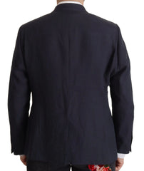 Dolce & Gabbana Dark Blue ALTA SARTORIA Jacket Coat Blazer - IT56 | XL - Sport Jackets