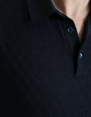 Dolce & Gabbana Dark Blue Collared Short Sleeve Polo T-shirt - IT44 | XS - Polos