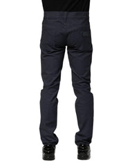 Dolce & Gabbana Dark Blue Cotton Skinny Denim Jeans - IT46 | S - Jeans