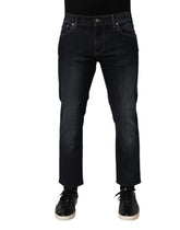 Dolce & Gabbana Dark Blue Cotton Skinny Men Denim Jeans - IT52 | XL - Jeans