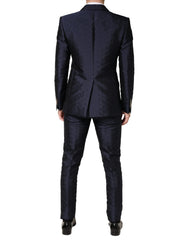 Dolce & Gabbana Dark Blue Double Breasted SICILIA 2 PC Suit - IT48 | M