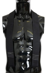Dolce & Gabbana Dark Blue Polka Dotted Silk Scarf - Neckties