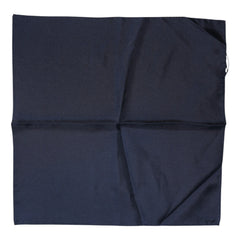 Dolce & Gabbana Dark Blue Silk Square Men Foulard Scarf - Scarves & Shawls