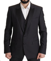 Dolce & Gabbana Dark Blue Single Breasted MARTINI Blazer - IT54 | XXL - Sport Jackets