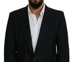 Dolce & Gabbana Dark Blue Wool Formal Sicilia Blazer - IT56 | XL - Sport Jackets