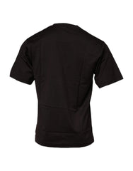 Dolce & Gabbana Dark Brown Logo Cotton Crew Neck T-shirt - IT48 | M - T-Shirts