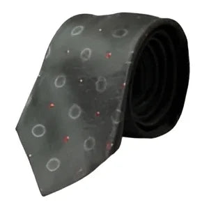 Dolce & Gabbana Dark Gray 100% Silk Fantasy Adjustable Men Tie - Neckties