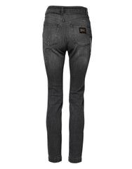 Dolce & Gabbana Dark Gray AUDREY Cotton Skinny Denim Jeans - IT38 | XS - Jeans