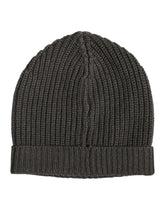 Dolce & Gabbana Dark Gray Cashmere Knit Winter Beanie Hat - Beanies
