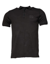Dolce & Gabbana Dark Gray Collared Short Sleeves Polo T-shirt - IT50 | L - Polos