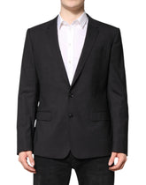 Dolce & Gabbana Dark Gray MARTINI Single Breasted Jacket - IT52 | XL - Sport Jackets