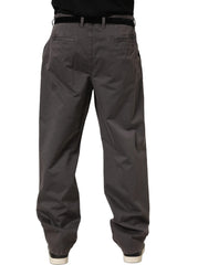Dolce & Gabbana Dark Gray MidWaist Straight Men Trouser Pants - IT54 | XL