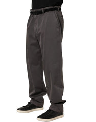 Dolce & Gabbana Dark Gray MidWaist Straight Men Trouser Pants - IT54 | XL