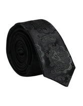 Dolce & Gabbana Dark Green Floral Silk Adjustable Necktie Tie - Neckties