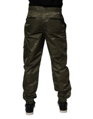 Dolce & Gabbana Dark Green Nylon Cargo Pants - IT48 | M - Cargo Pants
