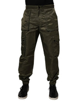 Dolce & Gabbana Dark Green Nylon Cargo Pants - IT48 | M - Cargo Pants