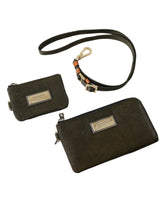 Dolce & Gabbana Dark Green Nylon Logo Multifunctional Kit 2 Pcs Set Bags - Clutch Bags