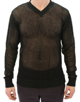 Dolce & Gabbana Dark Green Runway Netz Pullover Netted Sweater - IT46 | S