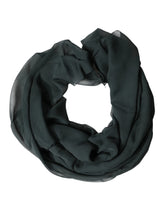 Dolce & Gabbana Dark Green Silk Neck Wrap Foulard Scarf