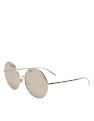 Dolce & Gabbana DG2215K Silver Metal Round Shades Eyewear Sunglasses - Sunglasses