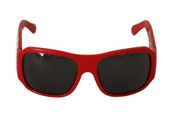 Dolce & Gabbana DG4027 Red Crystal Black Lens Shades Sunglasses - Sunglasses