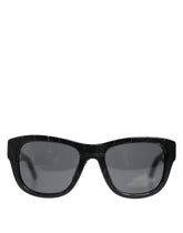 Dolce & Gabbana DG4177 Black Leather Frame Tinted Lens Sunglasses - Sunglasses