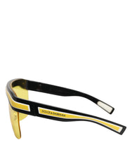 Dolce & Gabbana DG6162 Shield Black Yellow White Polyamide Sunglasses - Sunglasses