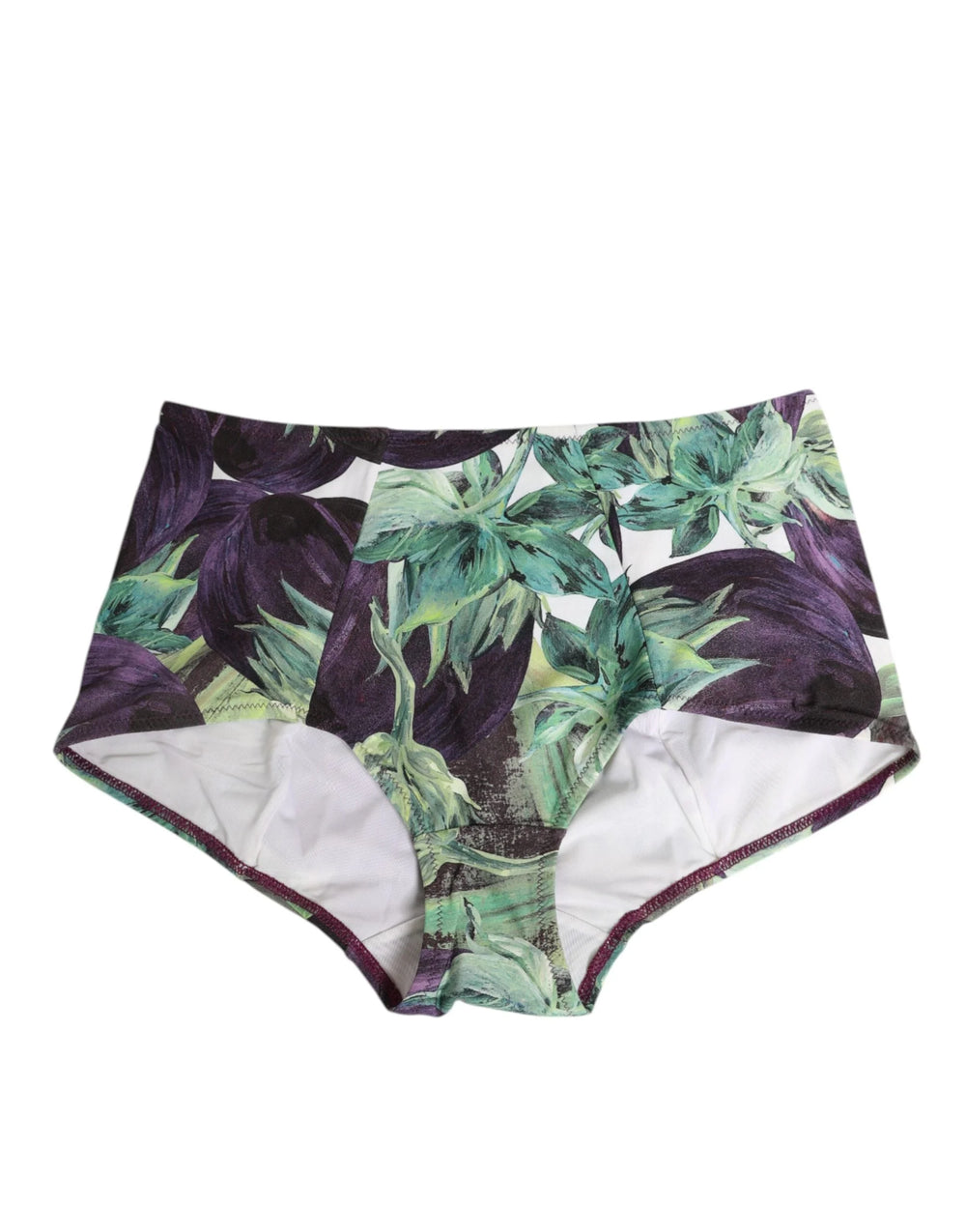 Dolce & Gabbana Eggplant Print High-Waist Briefs Underwear - IT2 | S - Briefs