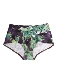 Dolce & Gabbana Eggplant Print High-Waist Briefs Underwear - IT2 | S - Briefs