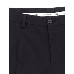 Dolce & Gabbana Elegant Black Cotton Pants for Men - IT54 | XXL - Trousers